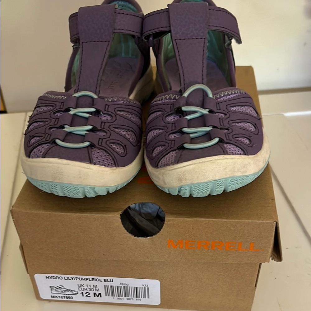 Merrell Kids' Purple and Blue Sandals